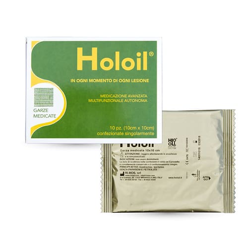garze medicate medicazione lesioni ferite 10pz