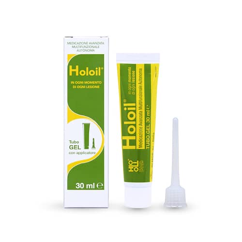 medicazione vegetale holoil tubo gel 30 ml piccole ferite ragadi lacerazioni intime