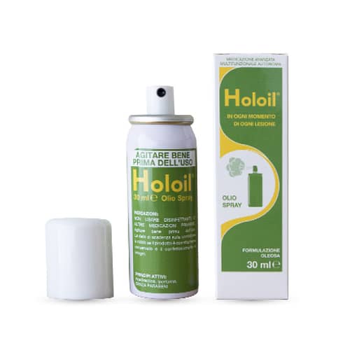 olio spray medicazione lesioni ferite piaghe holoil 30 ml