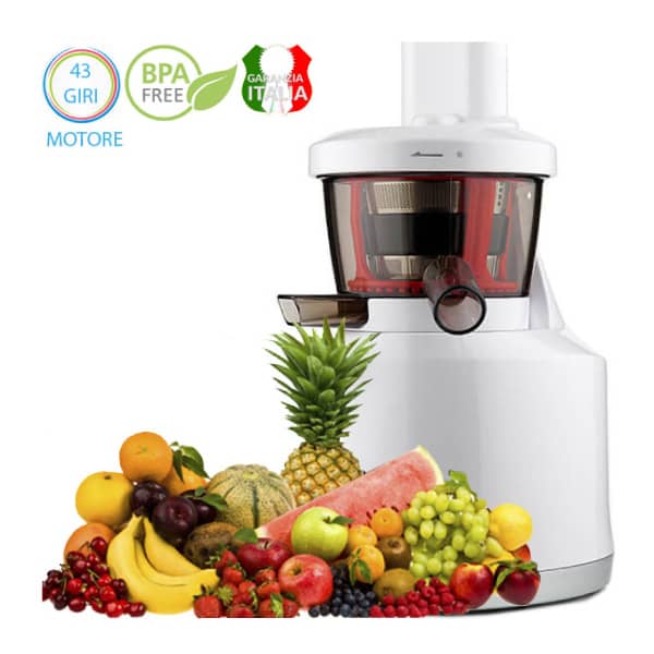 estrattore di succo slow juicer. family spremitura a freddo frutta e verdura
